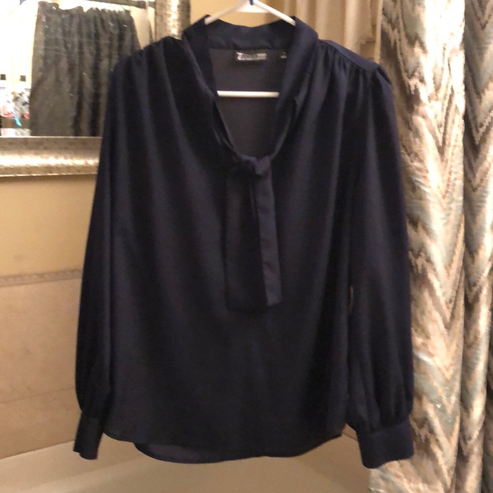 Light weight blue dressy blouse